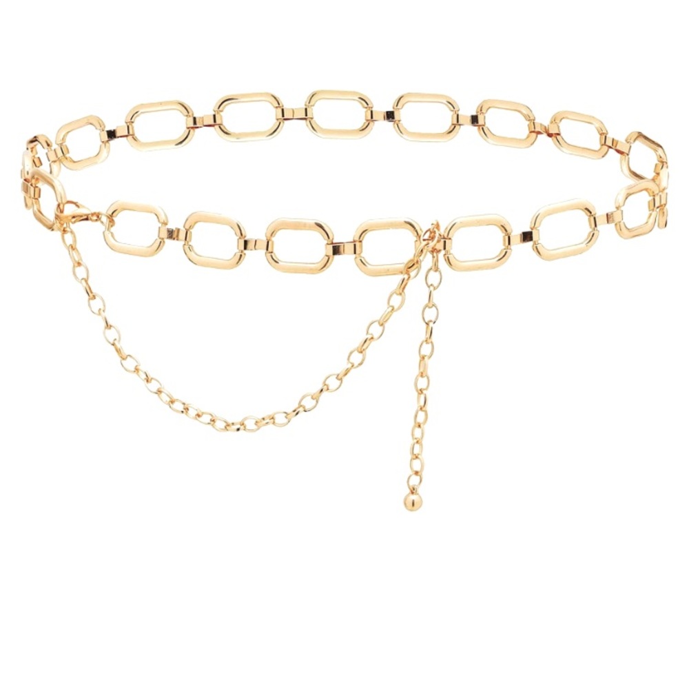 OPACC Metal Chain Belt for Women Waist chains for Dresses Jeans Western Cowgirl